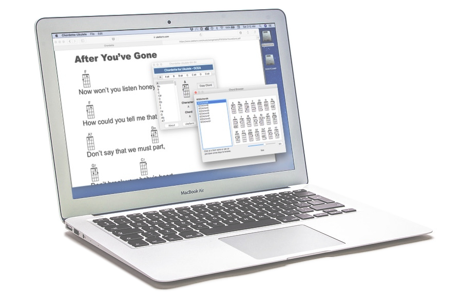 Chordette Uke Chord Font Software